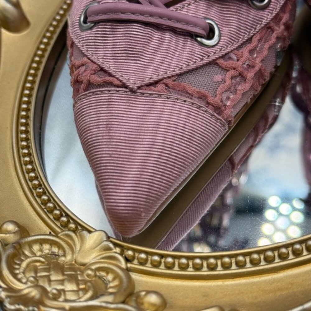 🆕 KURT GEIGER LONDON 🧿 NWOB Embellished Mansion Corset Ankle Boots - Sz 37 US7 - Picture 16 of 16
